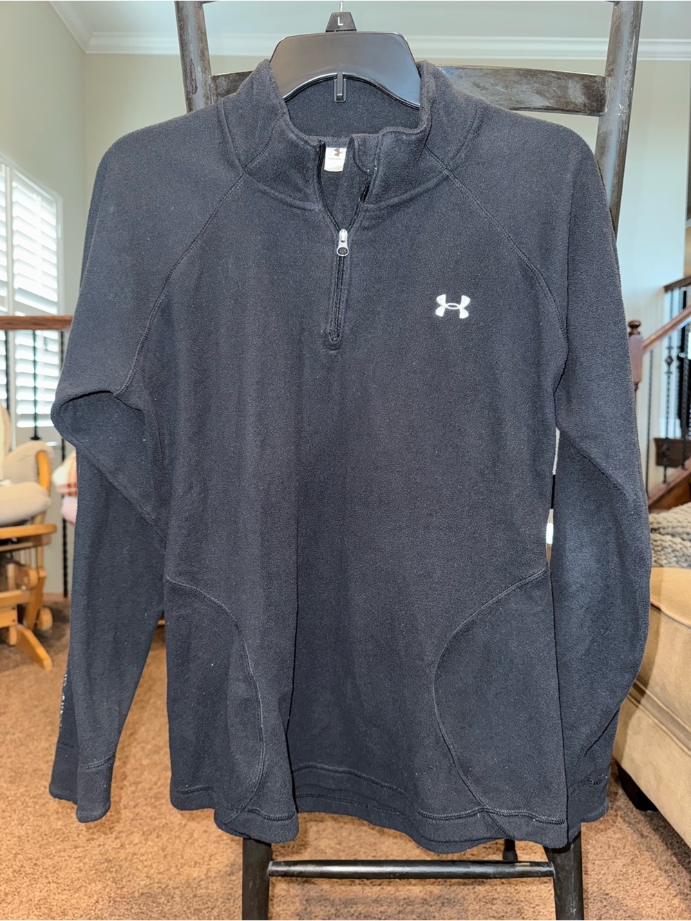 Under Armour Women’s Black Quarter-Zip Fleece Pullover